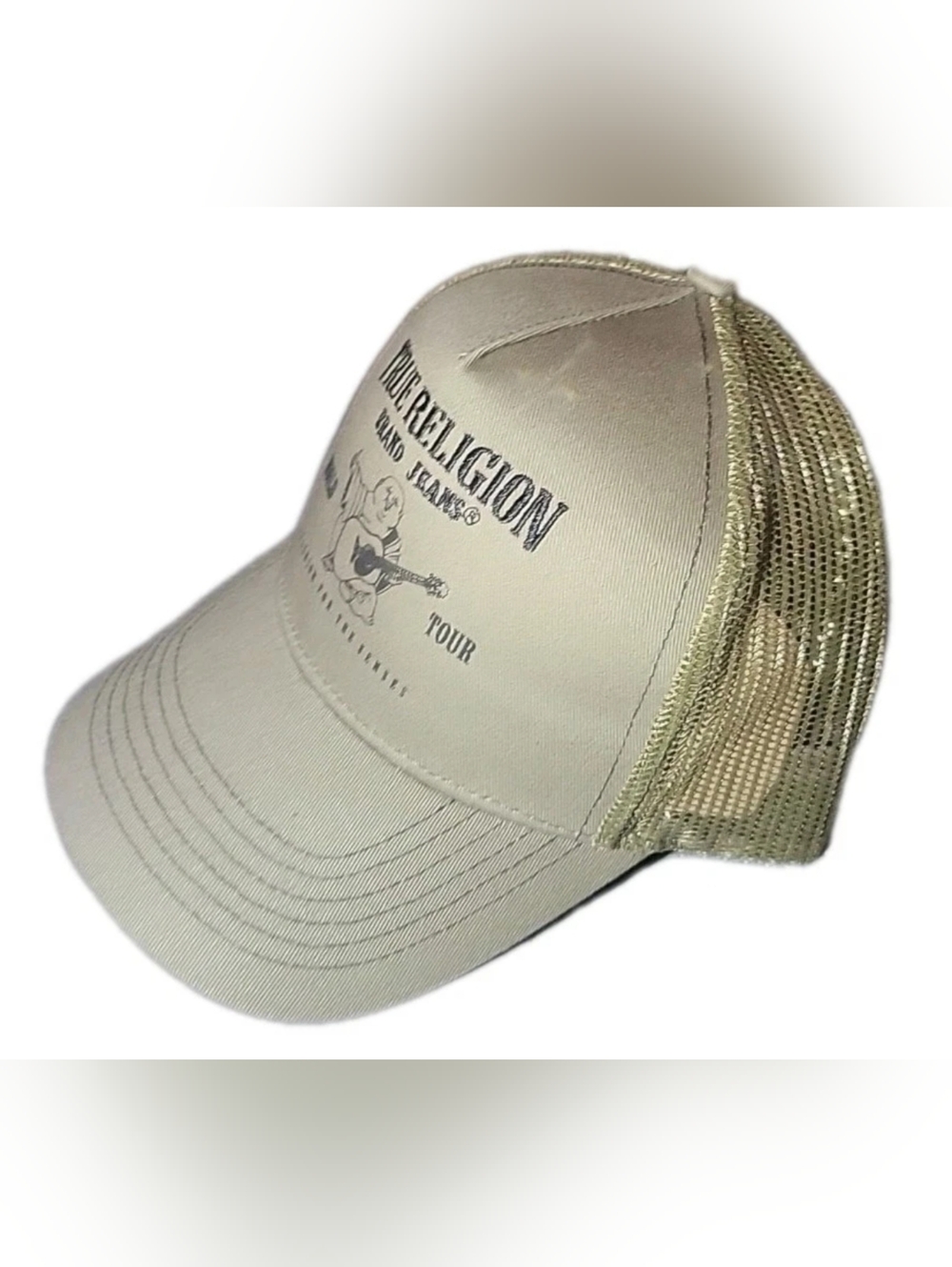 True Religion Trucker Buddha Logo Mesh Cap - Picture 7 of 8